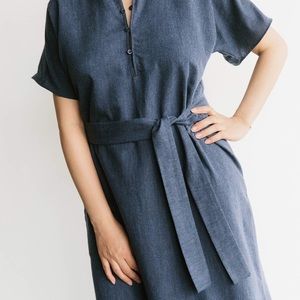 Storq maternity soft chambray caftan